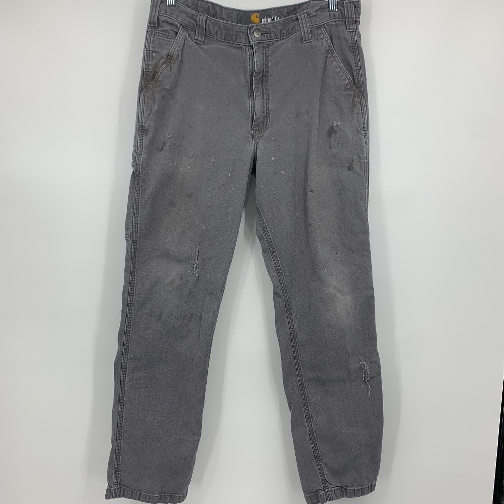 Carhartt mens 36 jeans pants relaxed fit destroyed‎